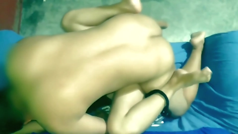 Hairy pussy and ready to get fucked in the kitchen