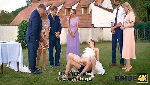 Sultry chick with big boobs fucks in aor