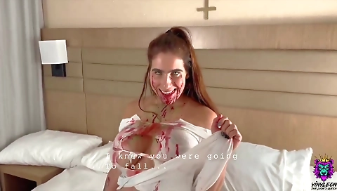 Suckolomora and cum on her face